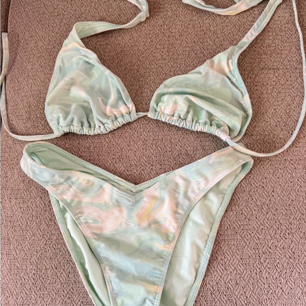 Hollister Pastel Swirl Bikini Set
